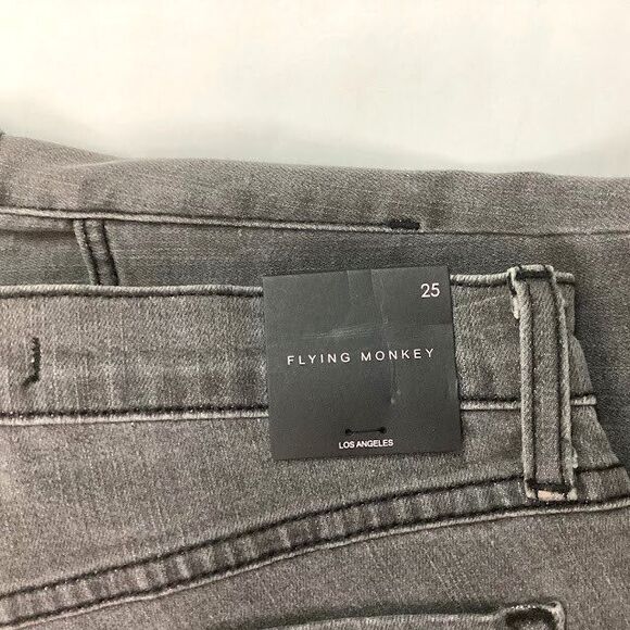 Flying Monkey Jeans -Women's Sz 25 -Gray -Skinny - Cotton/Polyester/Rayon- NWT! - Picture 5 of 14